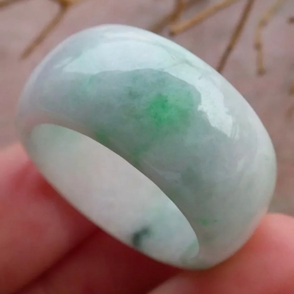 Certified Beautiful Authentic Untreated Jade Ring